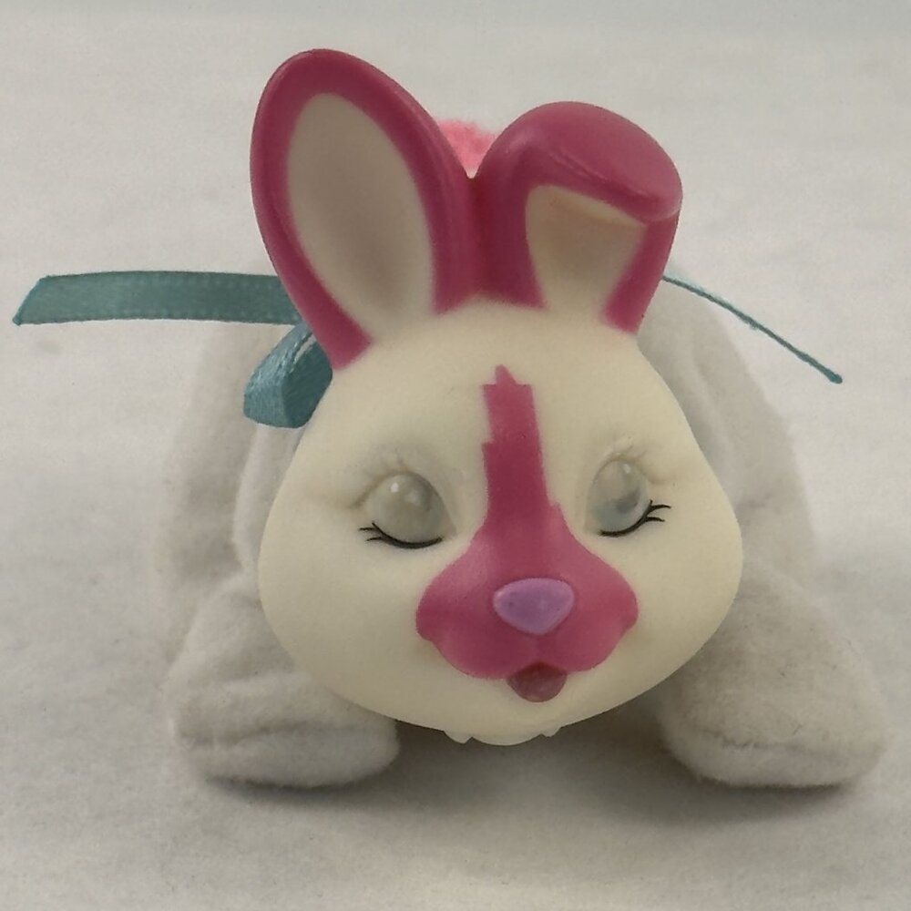 Vintage 1993 Hasbro Baby Bunny Surprise Plush Toy White and Pink Design #8862